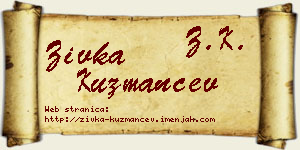 Živka Kuzmančev vizit kartica